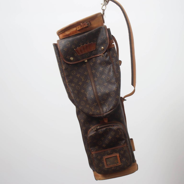 Mid Century Modern France Brown Louis Vuitton Golf Bag made in Canvas, 1960s  at 1stDibs
