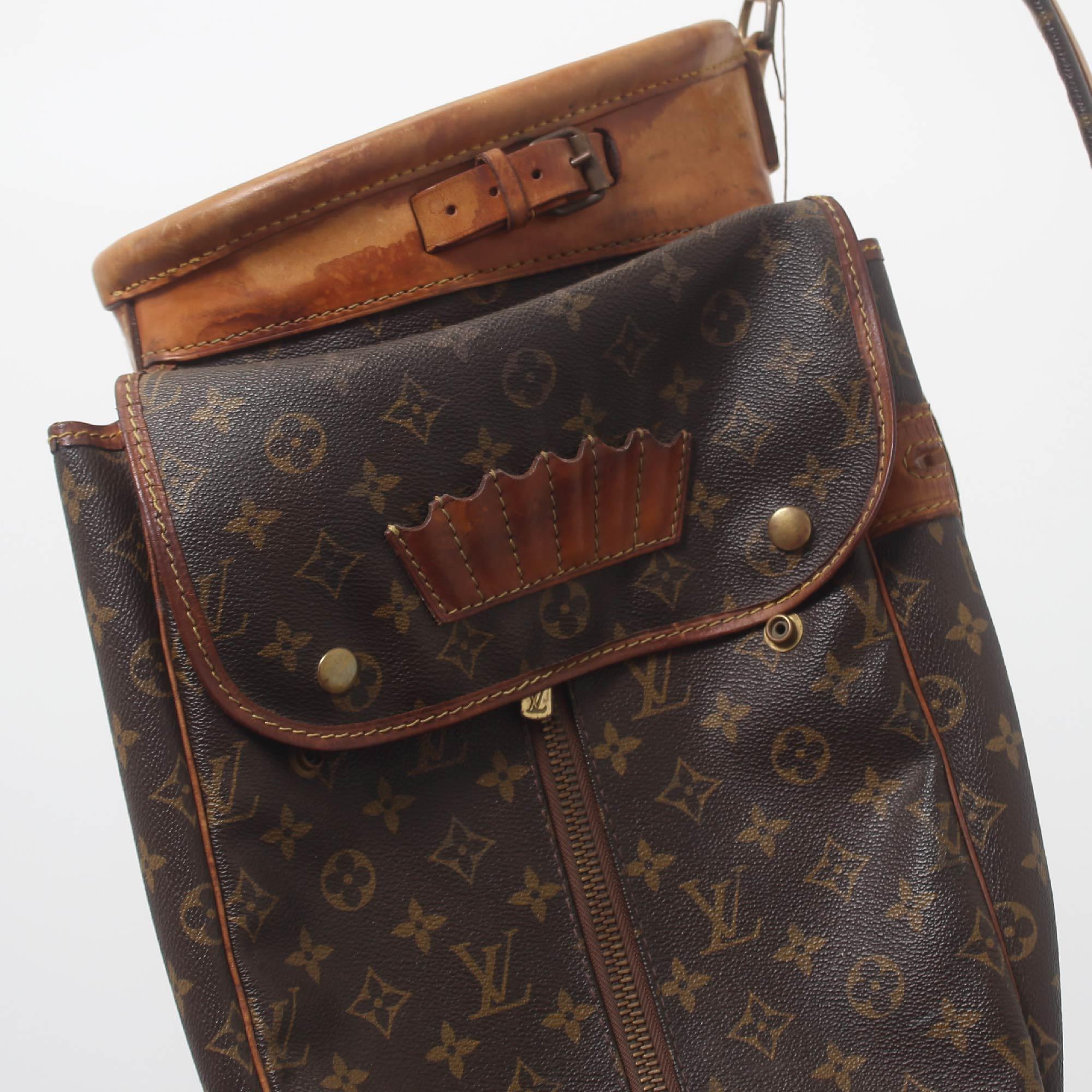 Mid-20th Century Mid Century Modern France Brown Louis Vuitton Golf Bag made in Canvas, 1960s