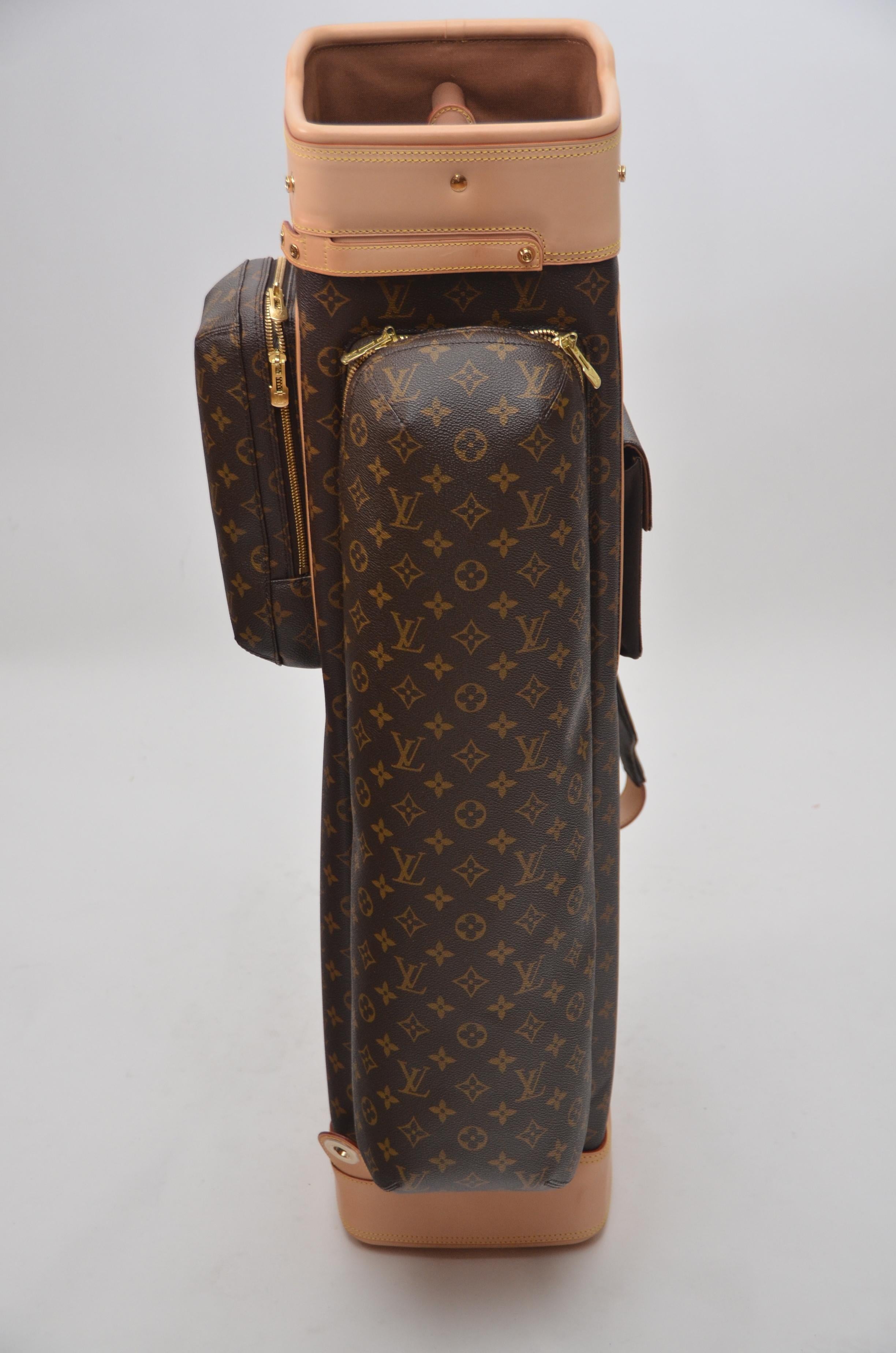 Black LOUIS VUITTON Golf Bag Monogram Limited Edition  Mint  Suggested Retail  $22, 000