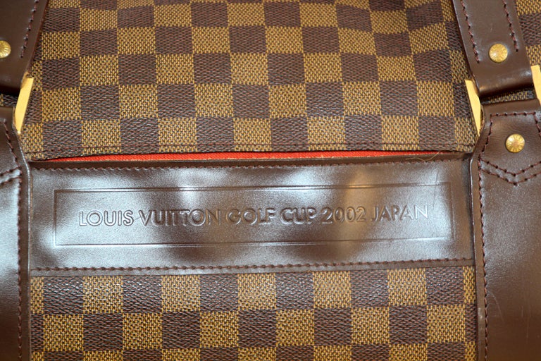Louis Vuitton 2002 Golf Damier Ebene Cup Sac Polochon Duffle