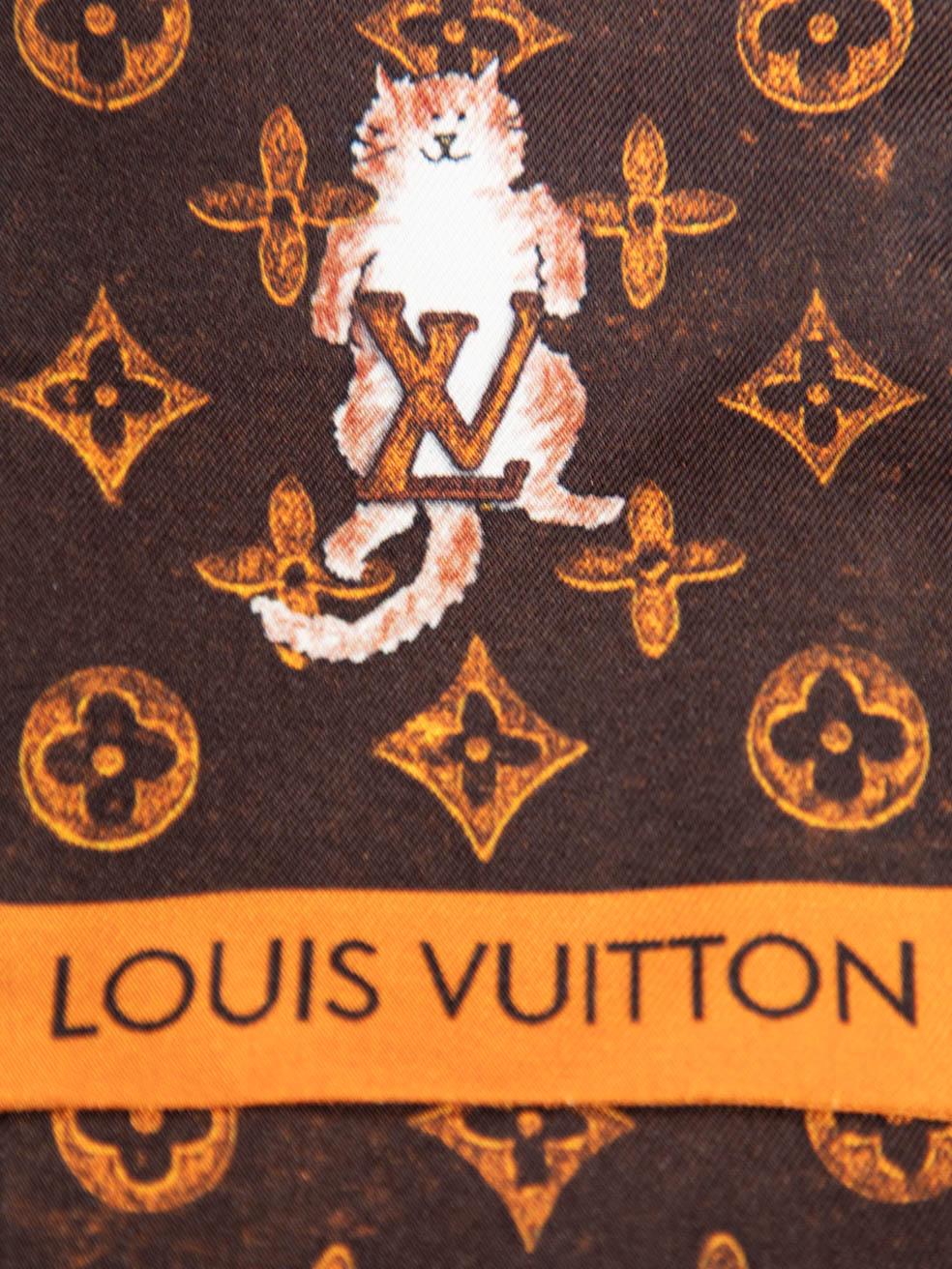 CONDITION is Very good. Hardly any visible wear to scarf is evident on this used Louis Vuitton designer resale item.
 
 Details
 Grace Coddington Catogram Bandeau
 Multicolour: Brown and Orange
 Silk
 Scarf
 
 
 Made in Italy
 
 Composition
 100%