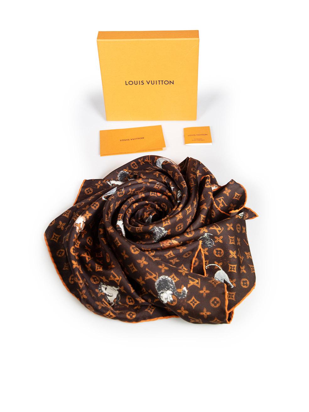 Louis Vuitton Grace Coddington Catogram Silk Scarf 1