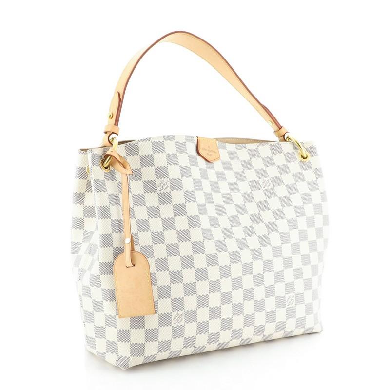 Beige Louis Vuitton Graceful Handbag Damier PM