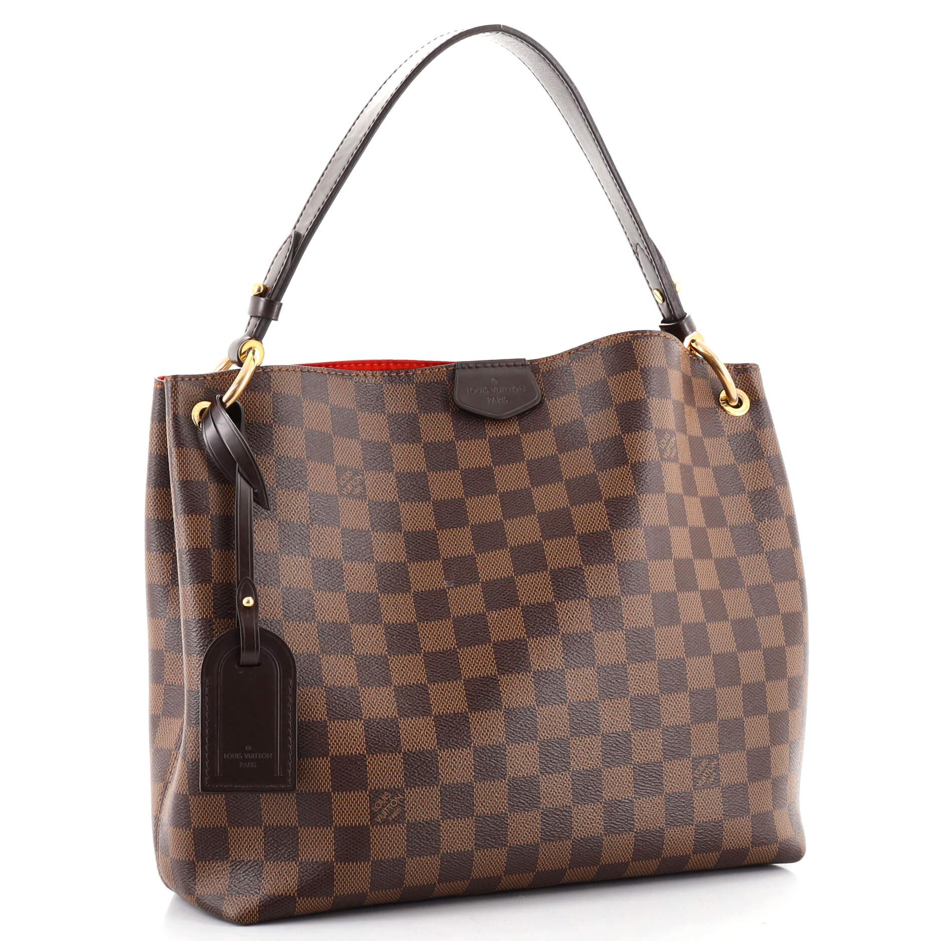 Brown Louis Vuitton Graceful Handbag Damier PM