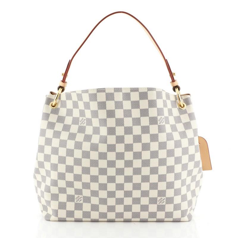 Beige Louis Vuitton Graceful Handbag Damier PM 