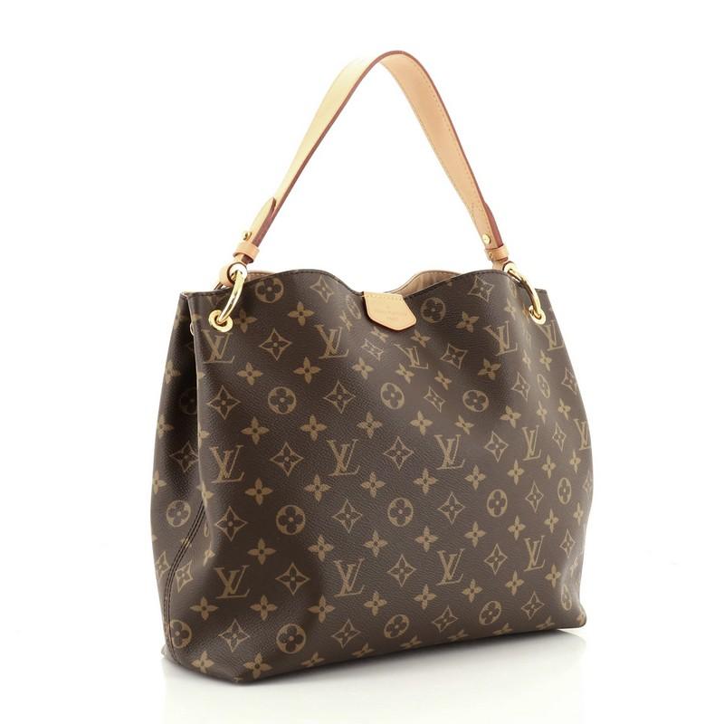 Brown Louis Vuitton Graceful Handbag Monogram Canvas PM