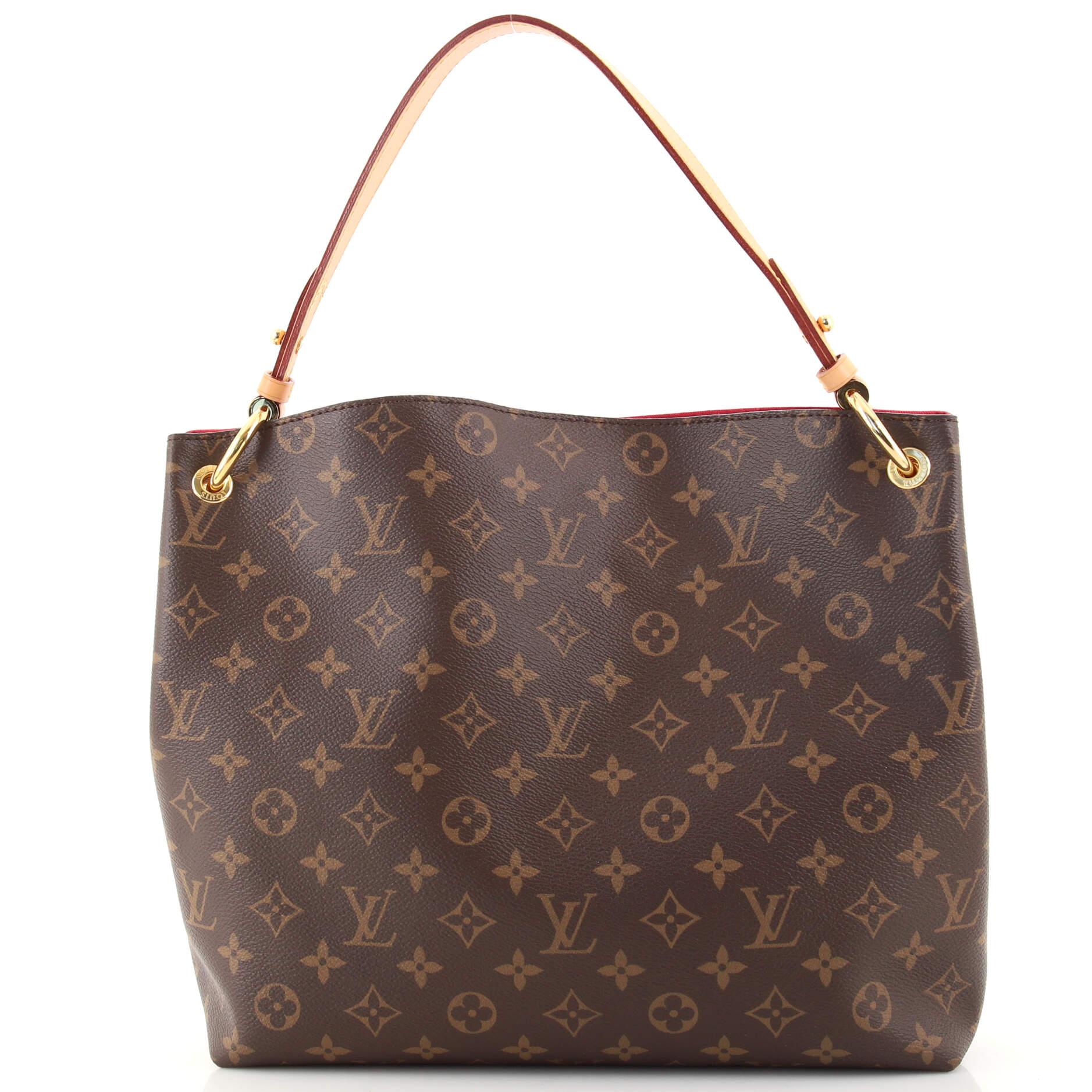 Brown Louis Vuitton Graceful Handbag Monogram Canvas PM