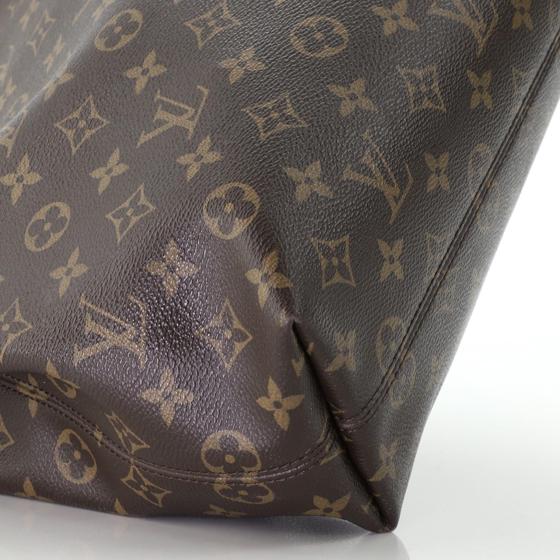 Black Louis Vuitton Graceful Handbag Monogram Canvas PM