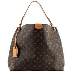 Used Louis Vuitton Graceful Handbag Monogram Canvas PM 