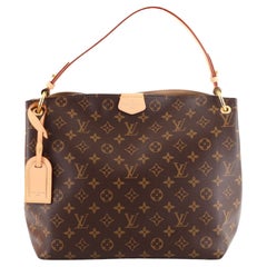 Used Louis Vuitton Graceful Handbag Monogram Canvas PM