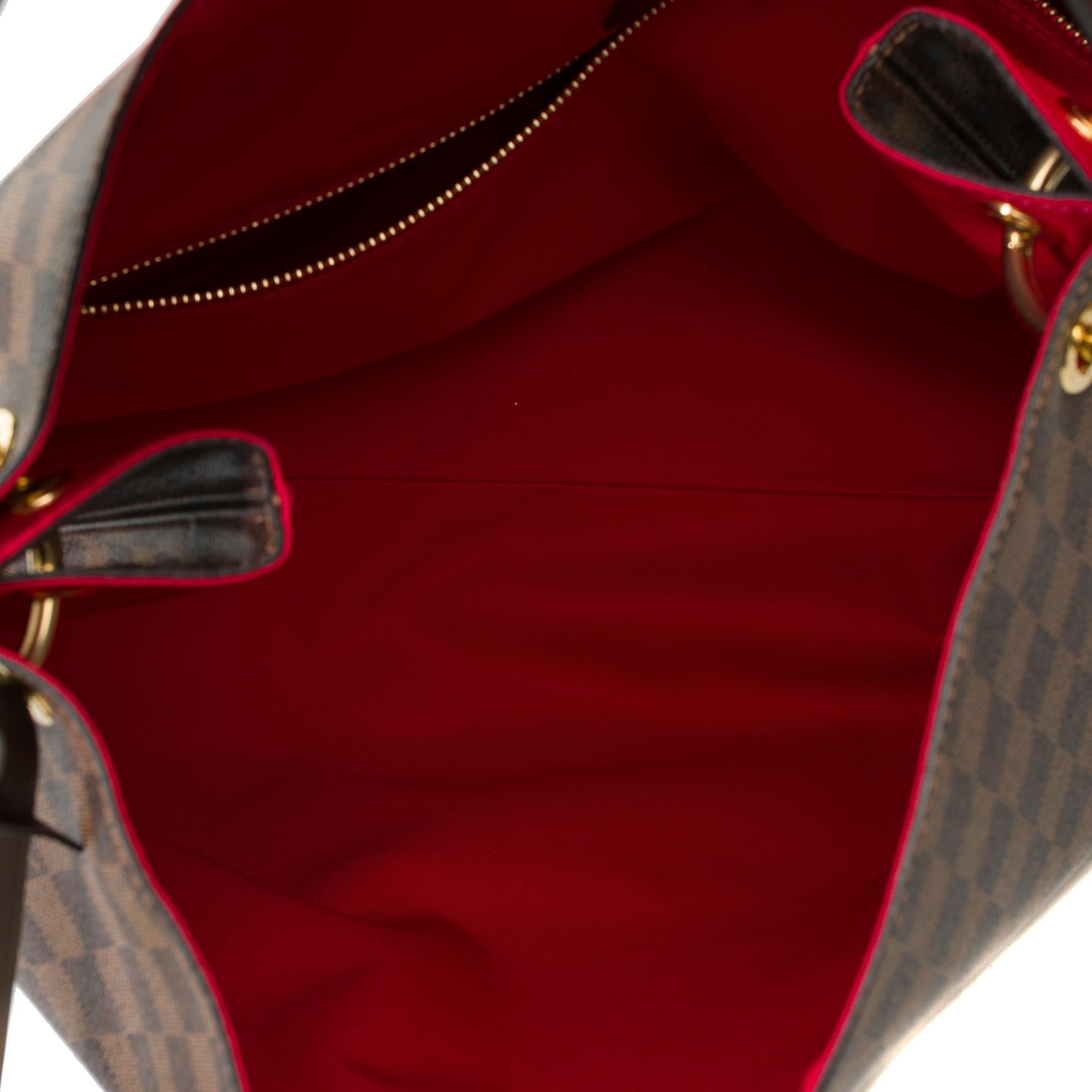 Louis Vuitton Graceful MM Hobo bag in brown Damier ebene canvas, GHW 5