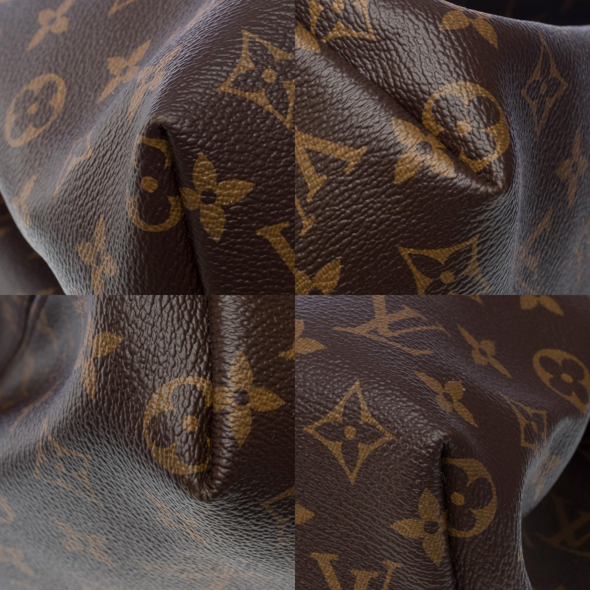 Louis Vuitton Graceful MM Tote bag en toile Monogram marron, GHW en vente 8