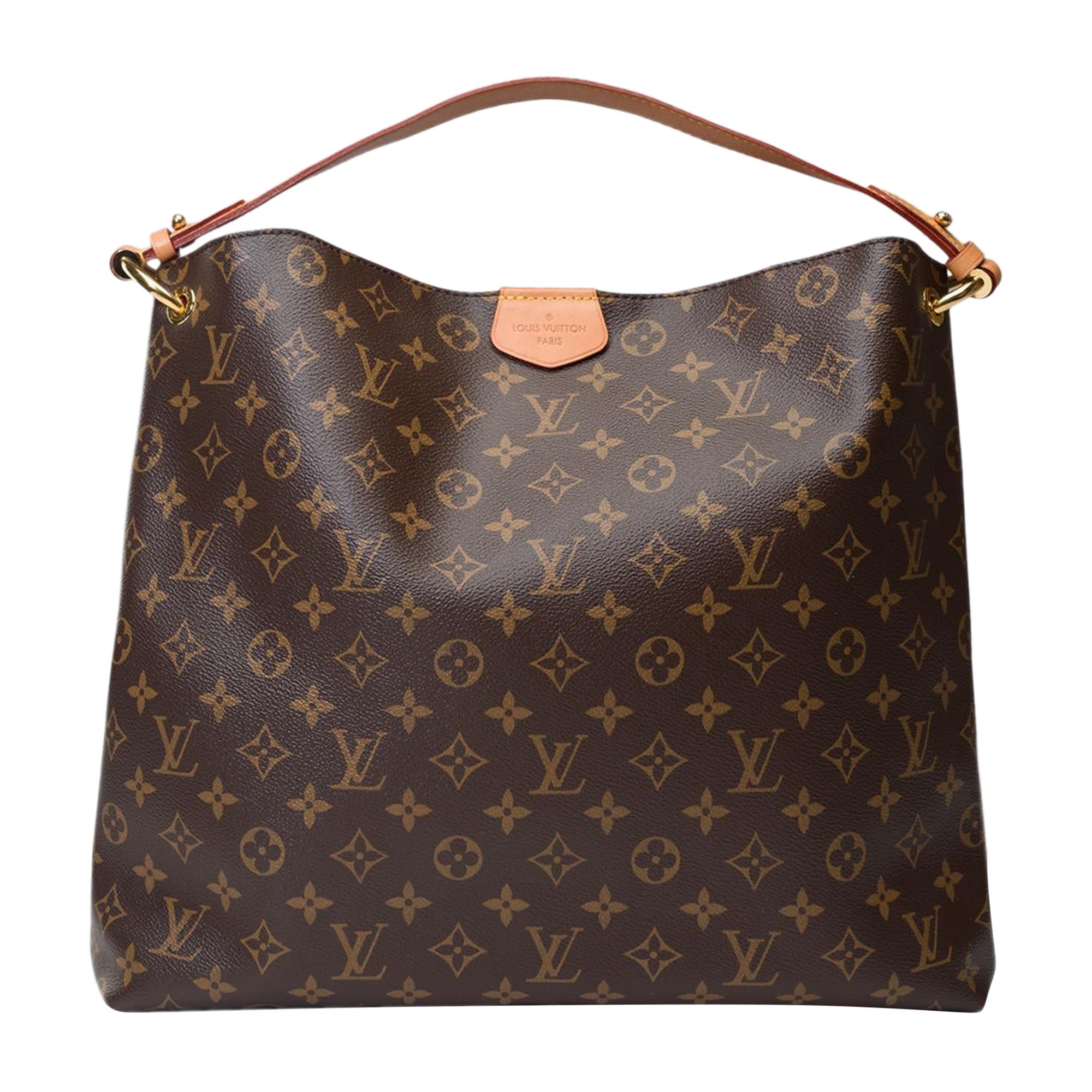Louis Vuitton Graceful MM Tote in tela Monogram marrone, GHW in vendita