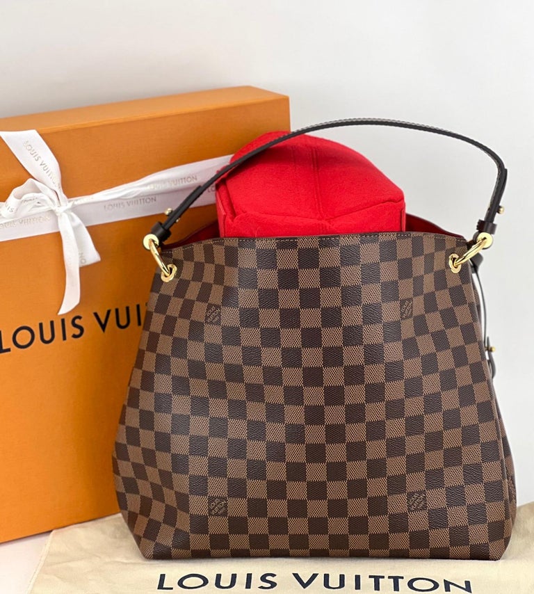 Louis Vuitton Graceful Damier Ebene MM Cerise Lining in Coated Canvas with  Gold-tone - US
