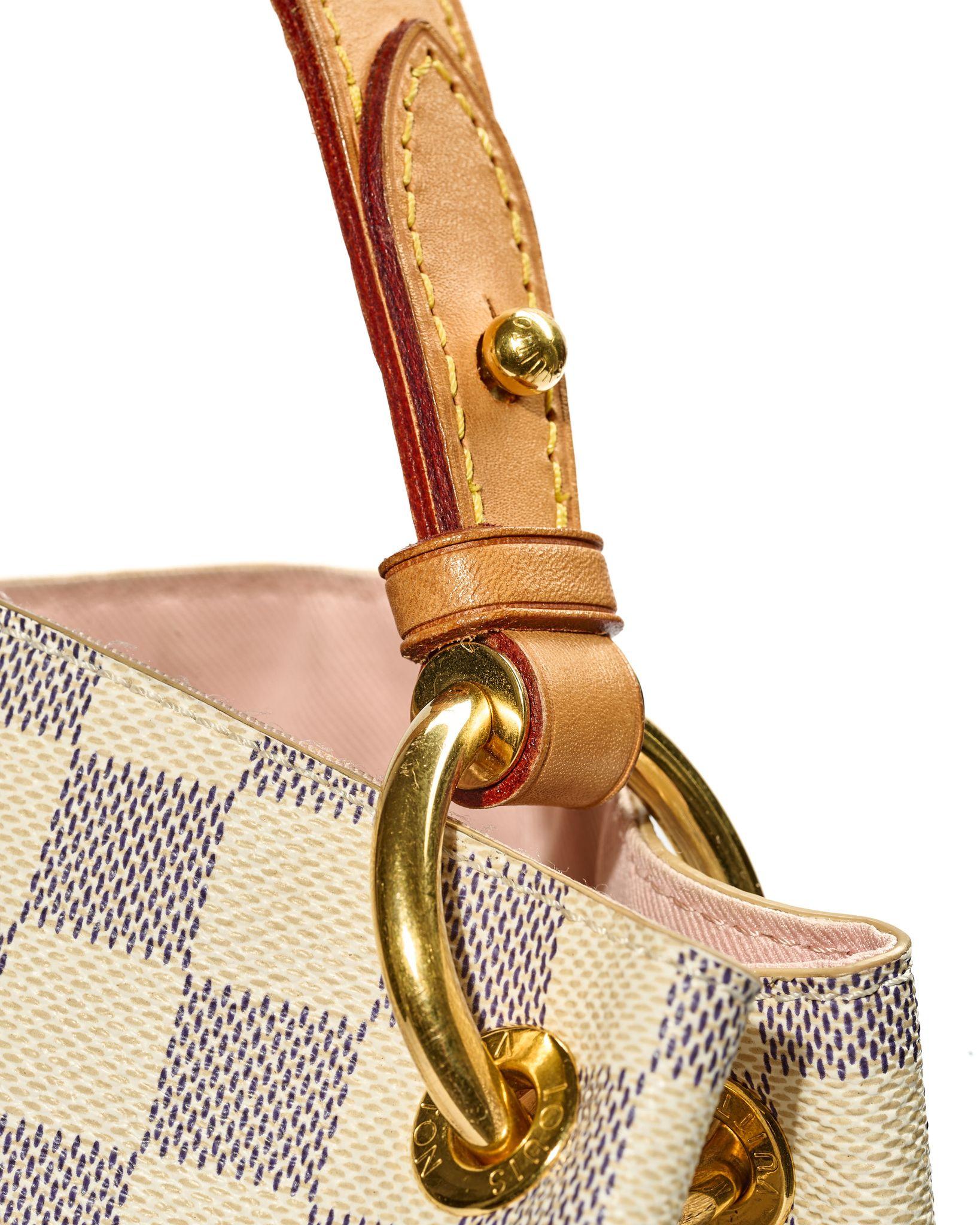 Louis Vuitton Gracefull MM Damier Azur For Sale 8