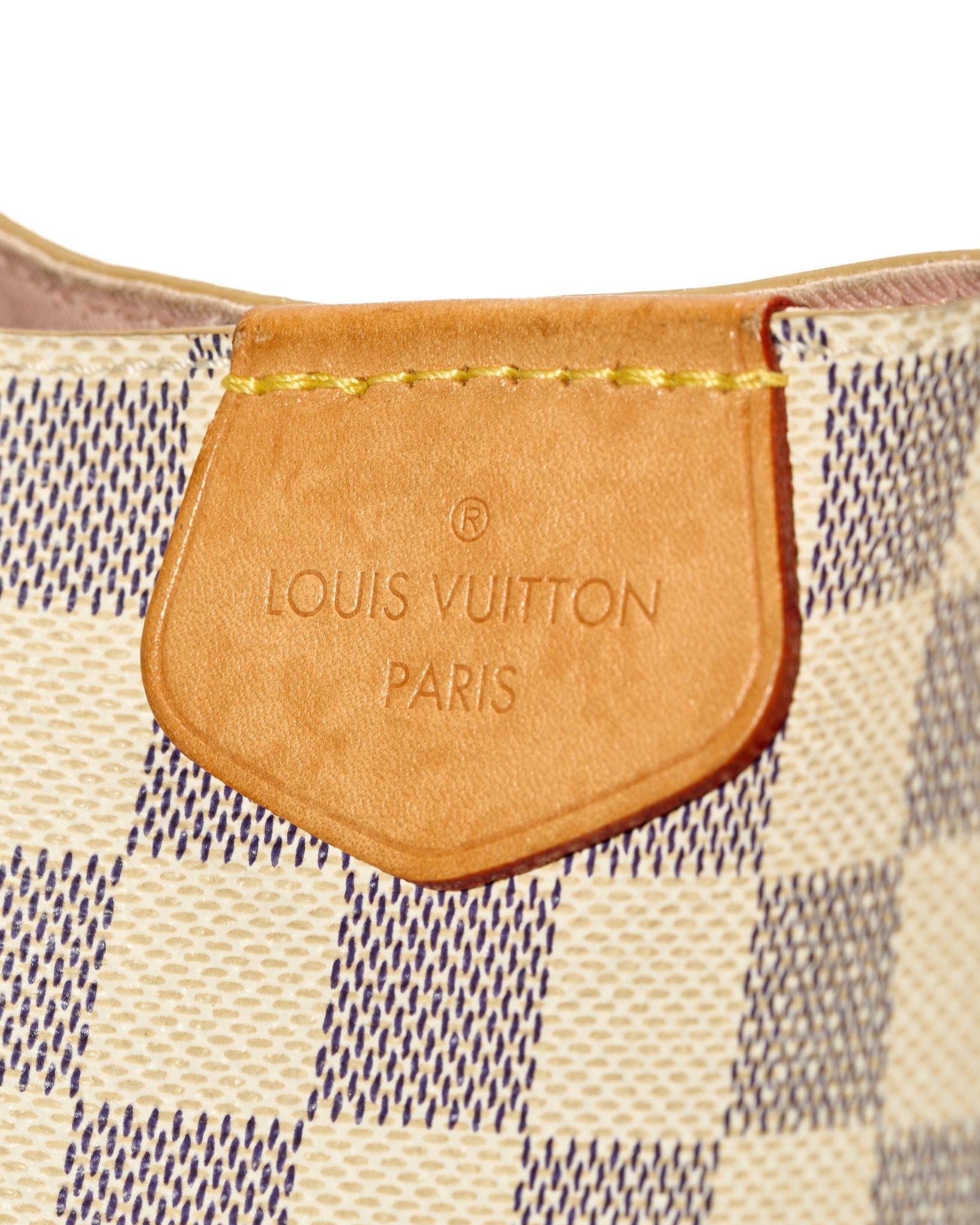 Louis Vuitton Gracefull MM Damier Azur For Sale 9