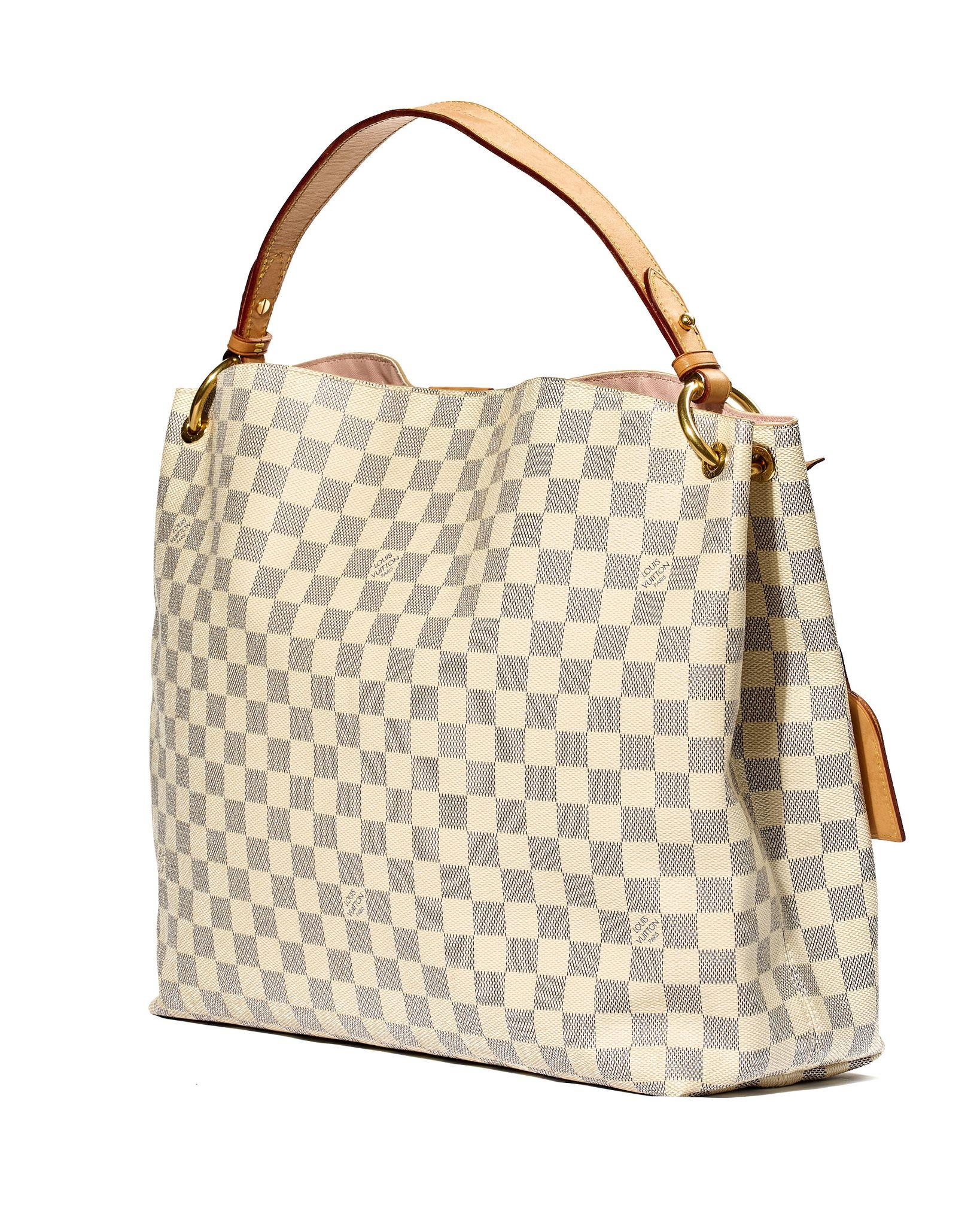 Women's Louis Vuitton Gracefull MM Damier Azur For Sale