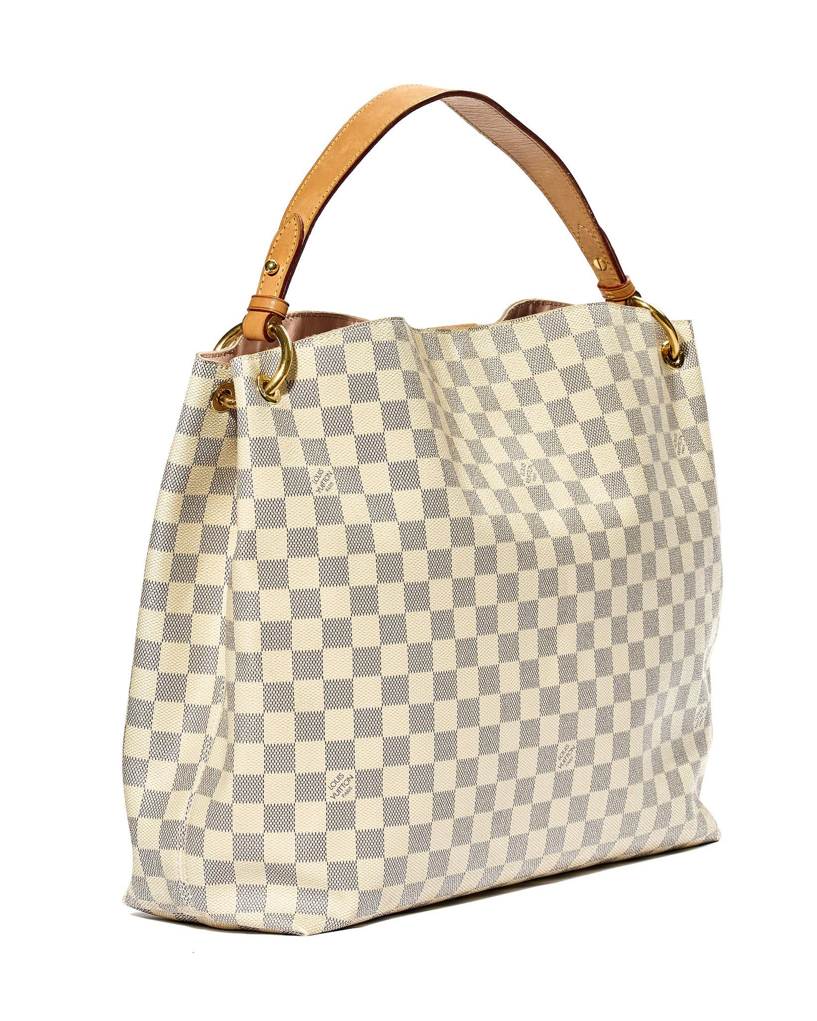 Louis Vuitton Gracefull MM Damier Azur For Sale 1