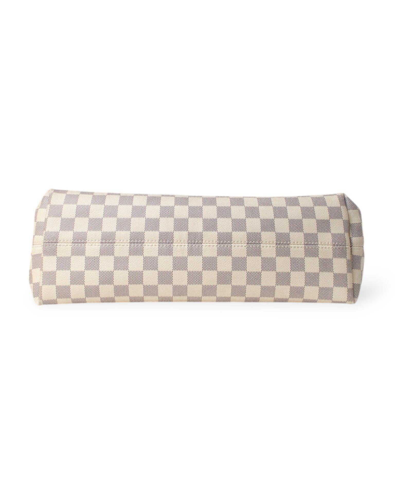 Louis Vuitton Gracefull MM Damier Azur For Sale 2
