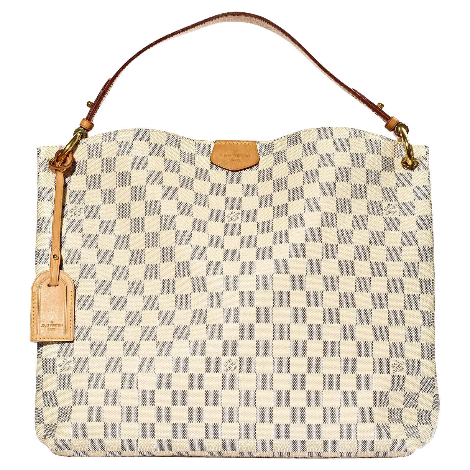 Louis Vuitton Gracefull MM Damier Azur For Sale