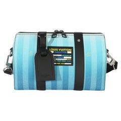 Louis Vuitton Gradient Blue Damier Stripes City Keepall