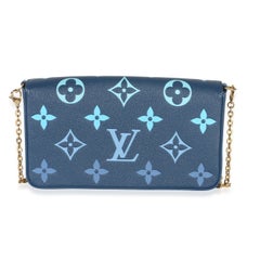 Louis Vuitton Gradient Blue Giant Monogram Empreinte Felicie Pochette