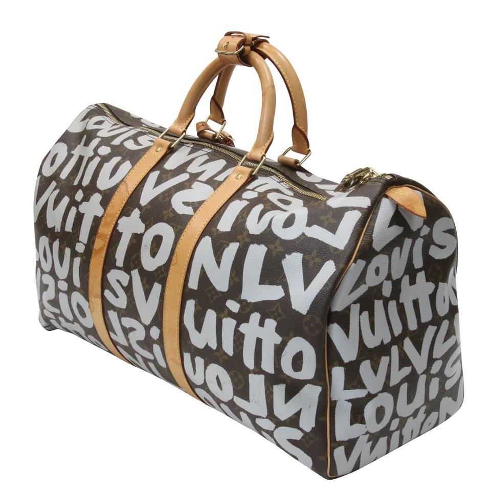 Marrone Louis Vuitton Graffiti Keepall Edizione Limitata Stephen Sprouse LV-B0204P-0133 in vendita