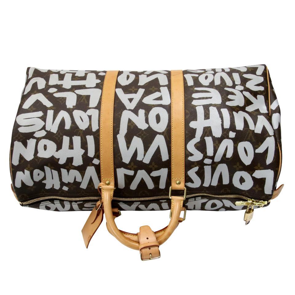 da uomo o donna Louis Vuitton Graffiti Keepall Edizione Limitata Stephen Sprouse LV-B0204P-0133 in vendita