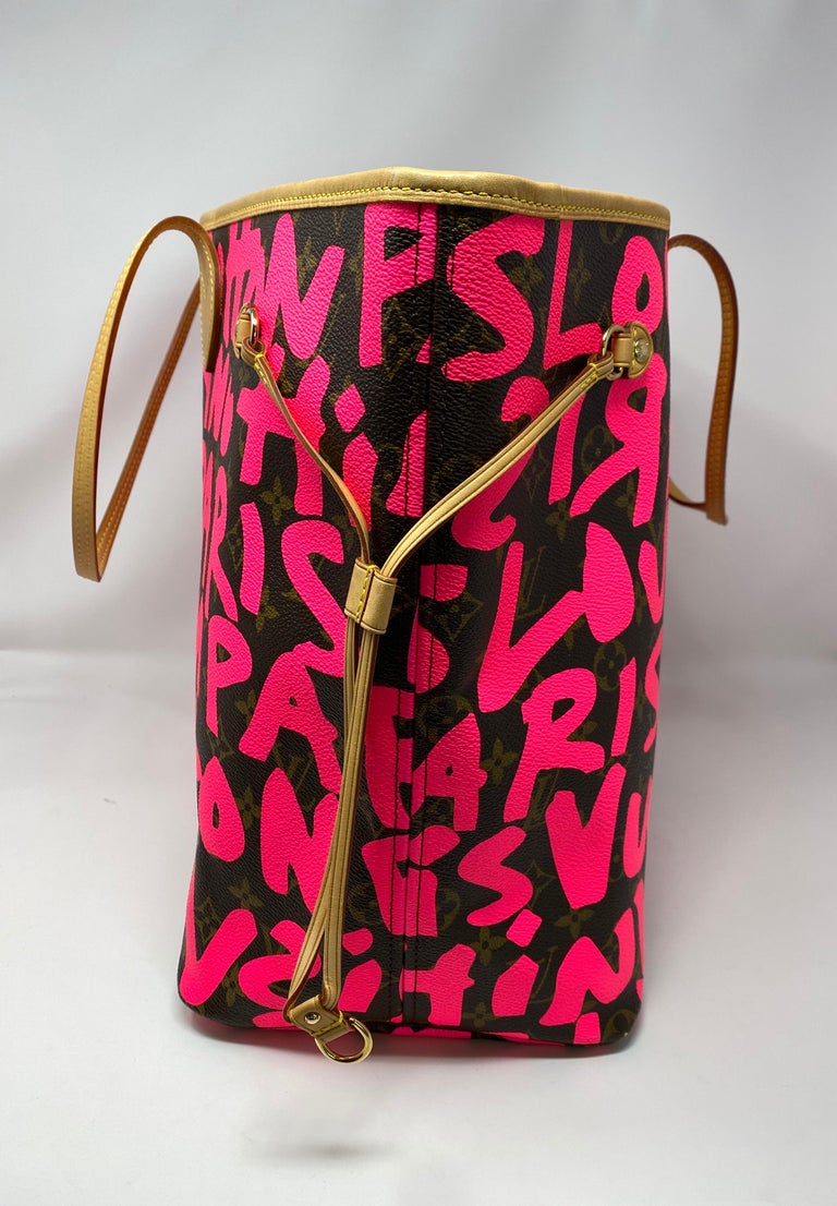 Louis Vuitton, Bags, Louis Vuitton Pink Graffiti Gm Never Full Bag