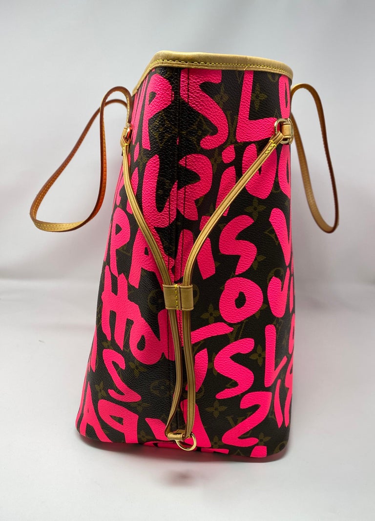 Louis Vuitton Monogram Stephen Sprouse GRAFFITI Neverfull GM Tote Bag  6E250010p"