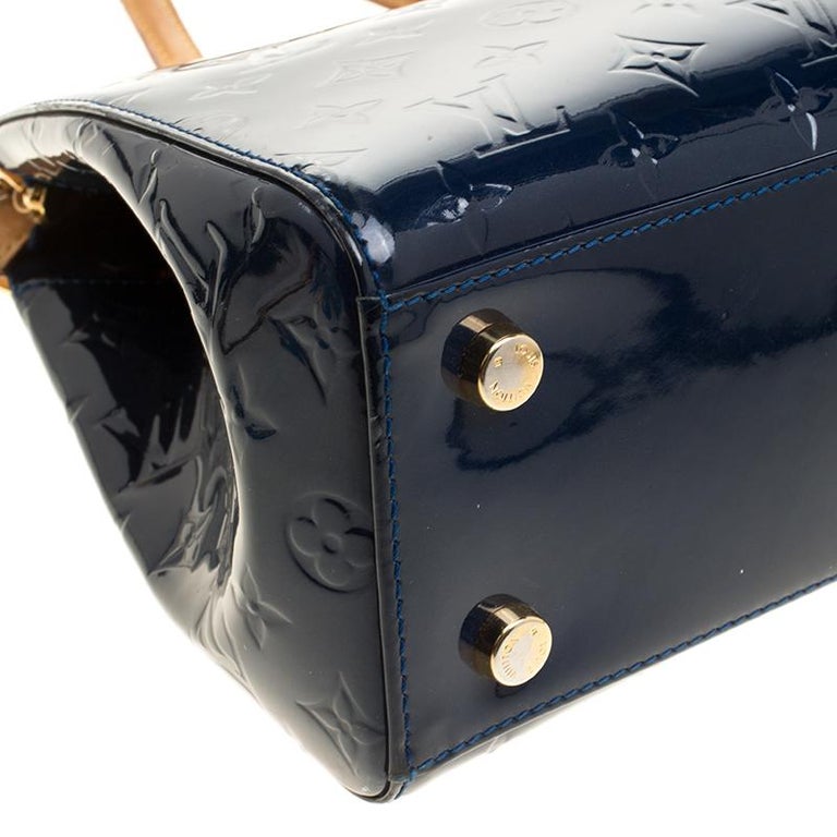 Louis Vuitton Grand Blue Vernis Brea MM Handbag