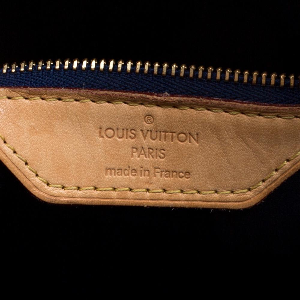 Louis Vuitton Grand Blue Monogram Vernis Brea MM Tote 4