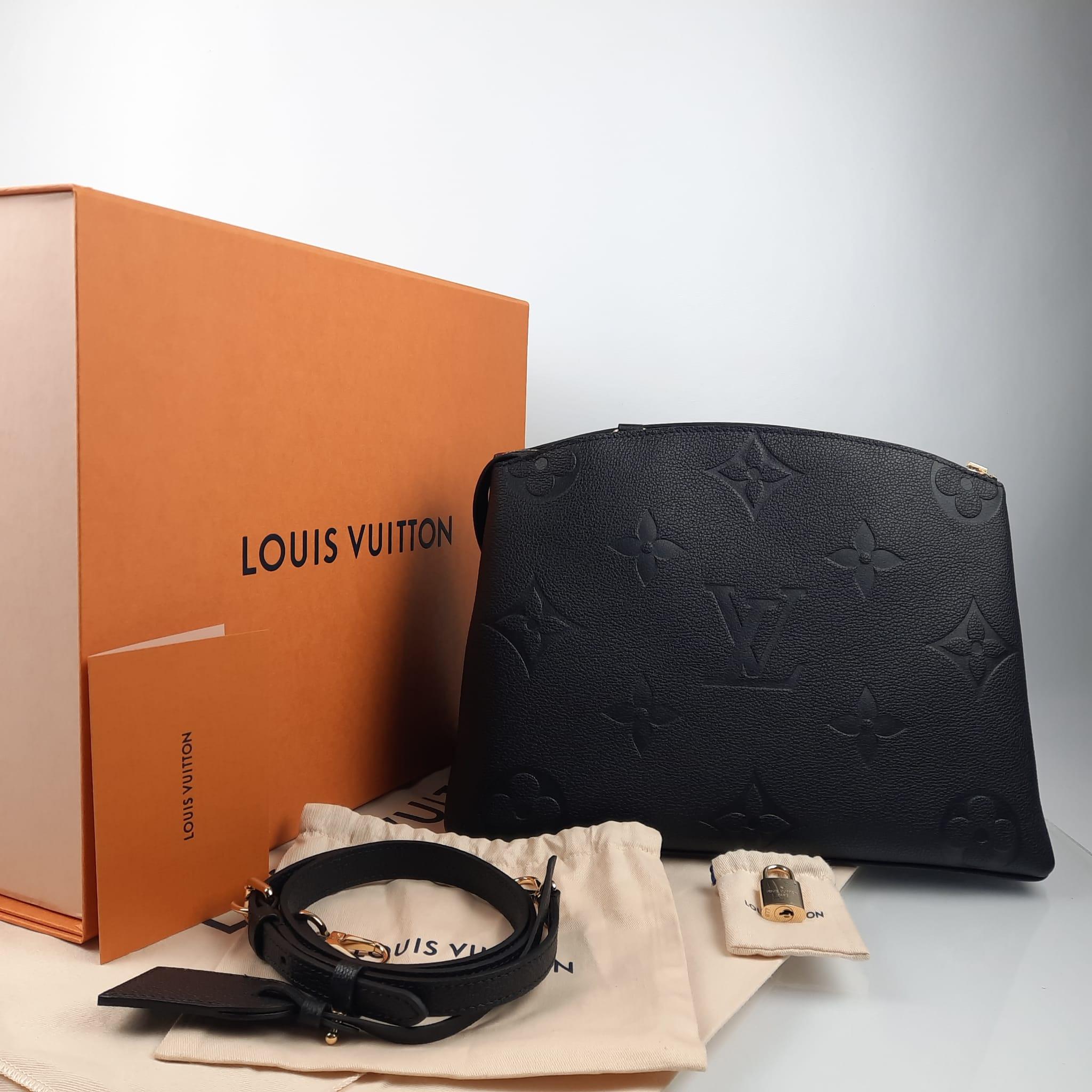 Louis Vuitton Grand Palais bag Black Monogram Empreinte Leather For Sale 6