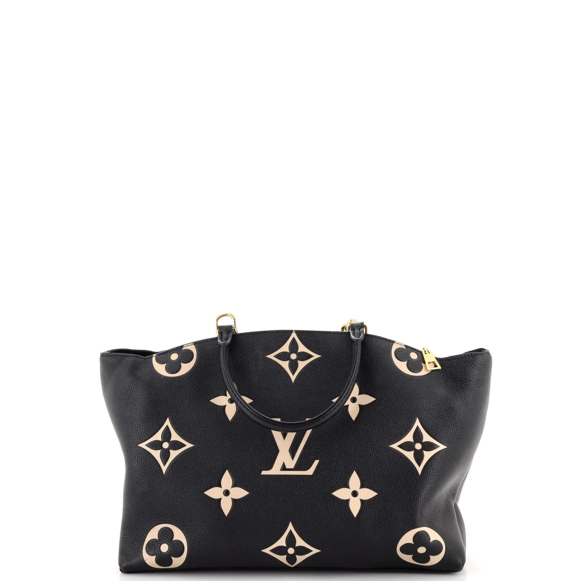 Louis Vuitton Grand Palais Handbag Bicolor Monogram Empreinte Giant In Good Condition For Sale In NY, NY