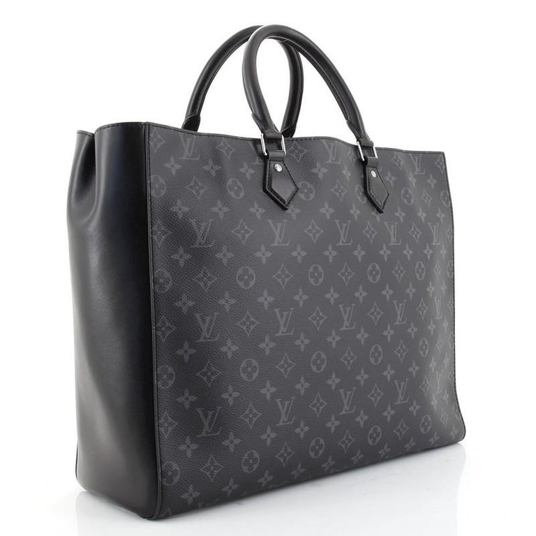  Louis Vuitton Large M44733 Grand Sac Tote Bag, Gray,  GREY/BLACK : Clothing, Shoes & Jewelry