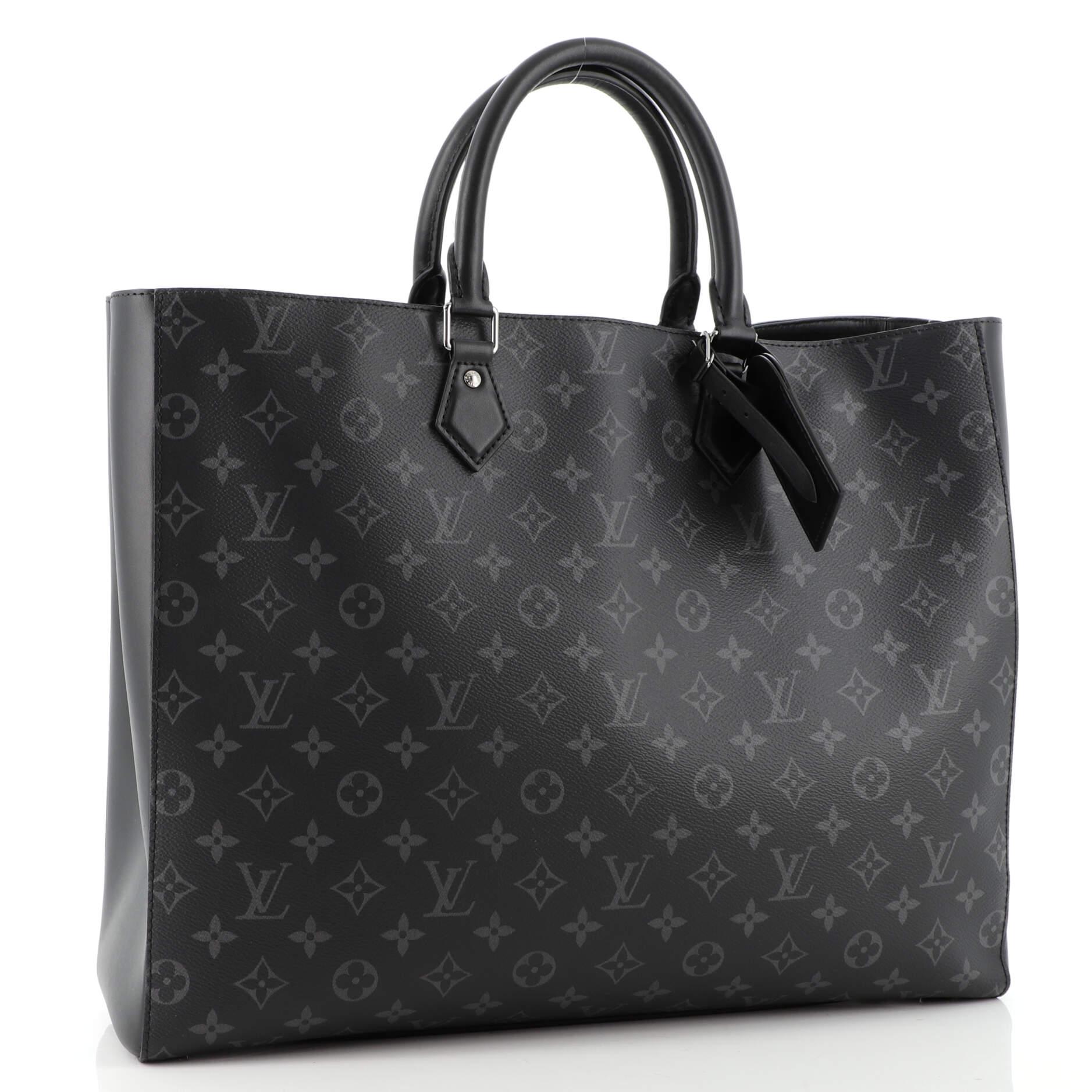 Louis Vuitton Grand Sac Bag Monogram Eclipse Canvas In Good Condition In NY, NY