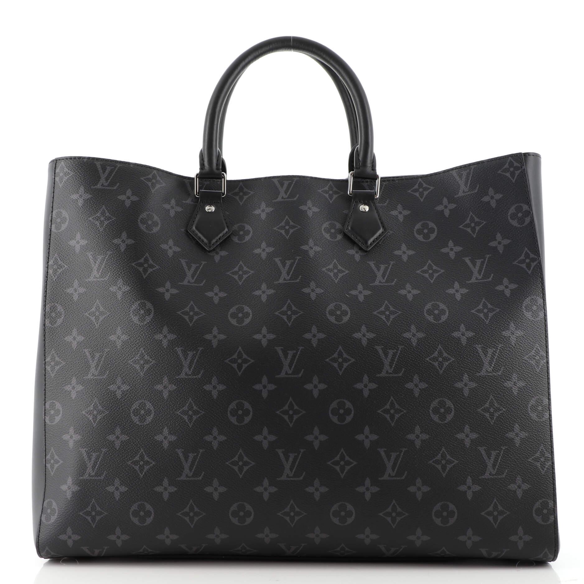 Women's or Men's Louis Vuitton Grand Sac Bag Monogram Eclipse Canvas