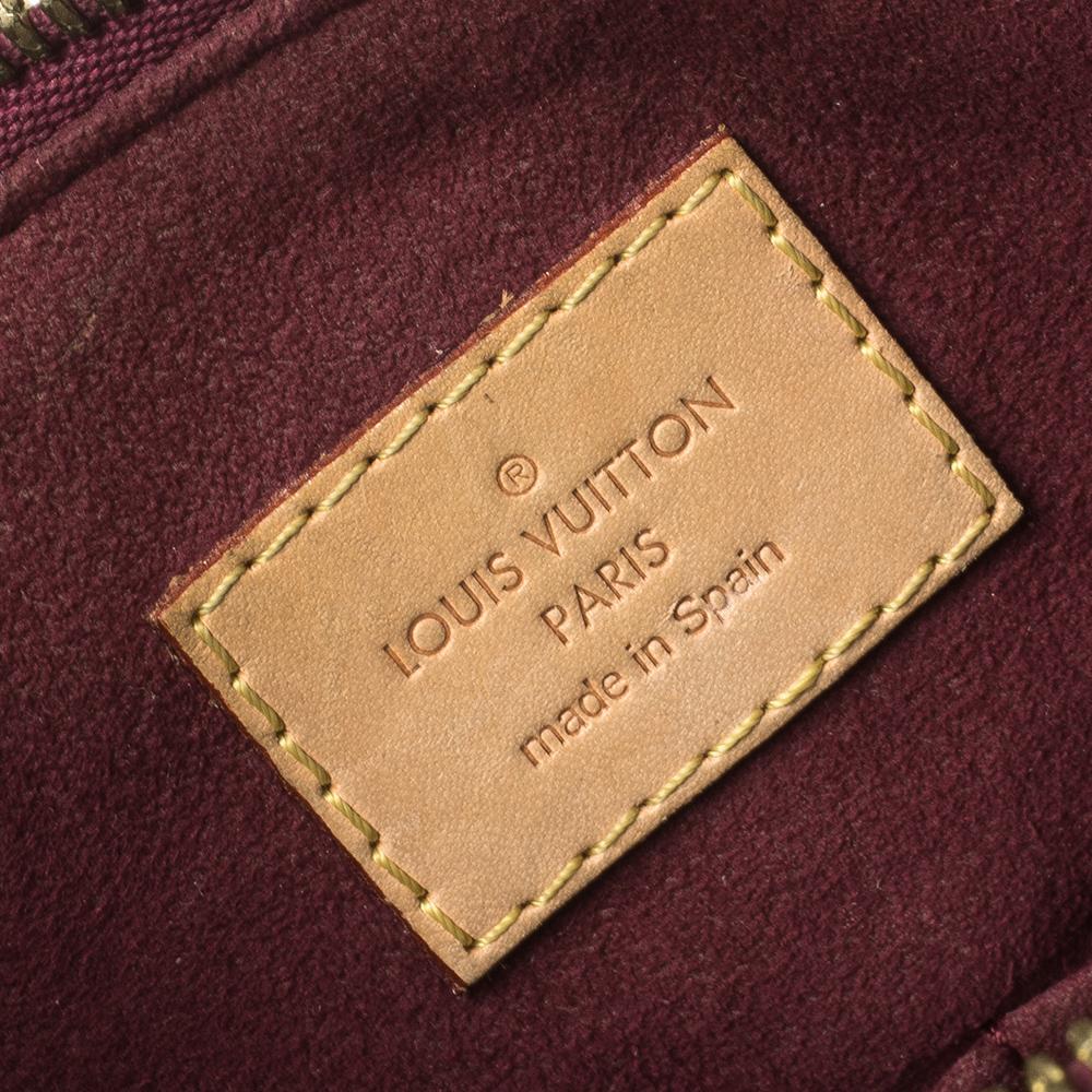 Louis Vuitton Grape Monogram Canvas Pallas MM Bag In Good Condition In Dubai, Al Qouz 2