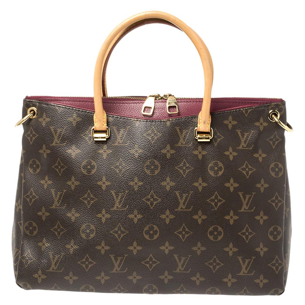 Louis Vuitton Grape Monogram Canvas Pallas MM Bag