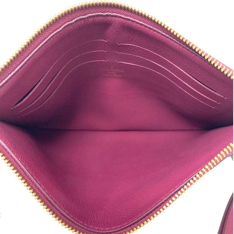 Louis Vuitton Grape Pochette Pallas Monogram Leather Canvas Clutch at ...