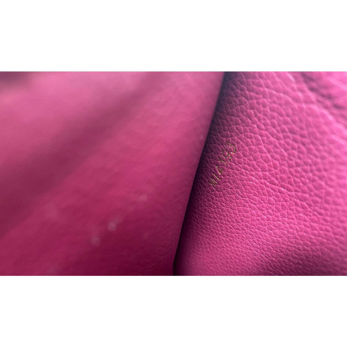 Black Louis Vuitton Grape Pochette Pallas Monogram Leather Canvas Clutch