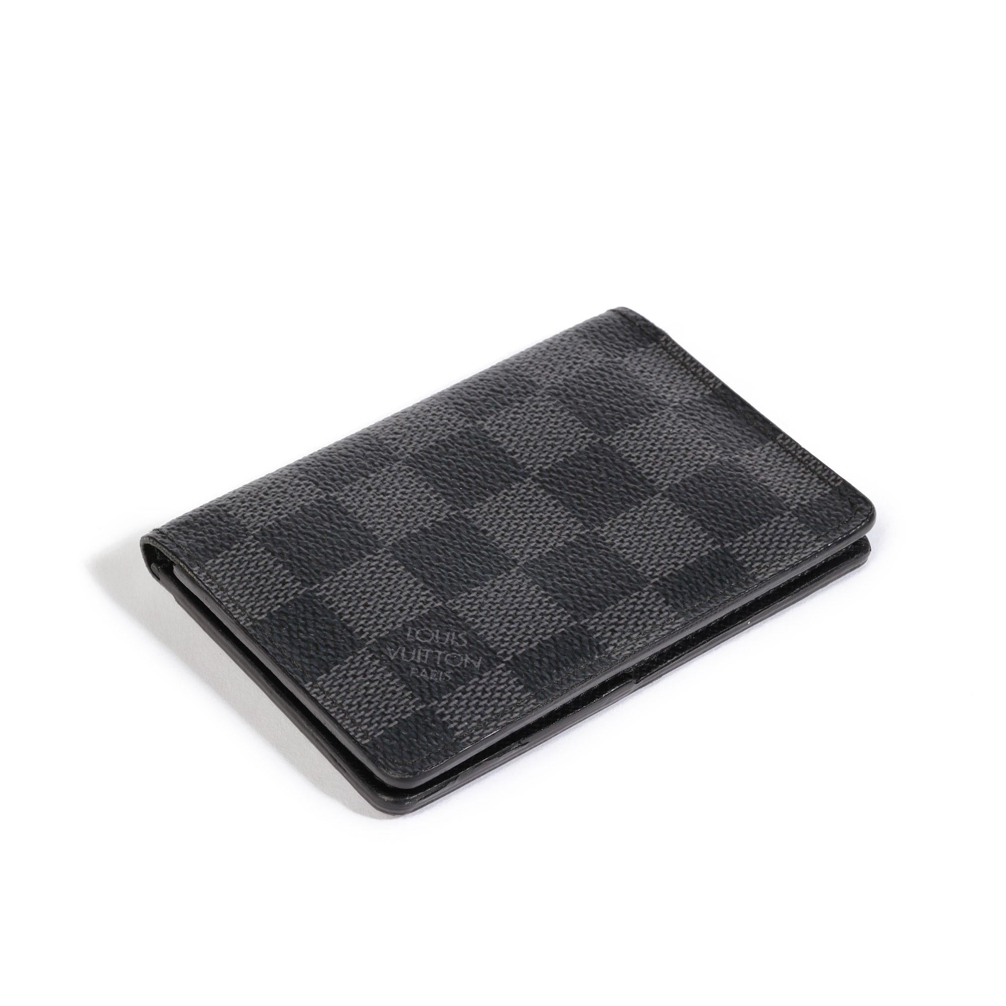 Black Louis Vuitton GRAPHITE DAMIER COMPACT WALLET
