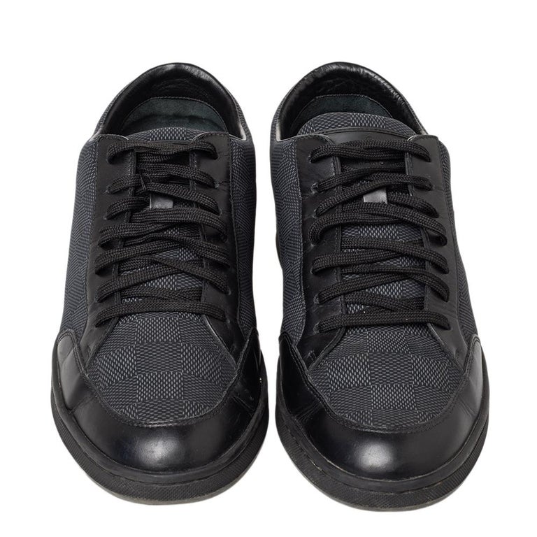 Louis Vuitton Graphite Damier Fabric Offshore Low Top Sneakers