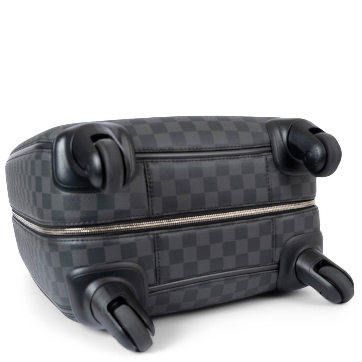 LOUIS VUITTON Graphite grey Damier ZEPHYR 55 TROLLY Suitcase Bag In Excellent Condition For Sale In Zürich, CH