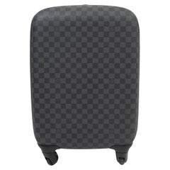 Used LOUIS VUITTON Graphite grey Damier ZEPHYR 55 TROLLY Suitcase Bag