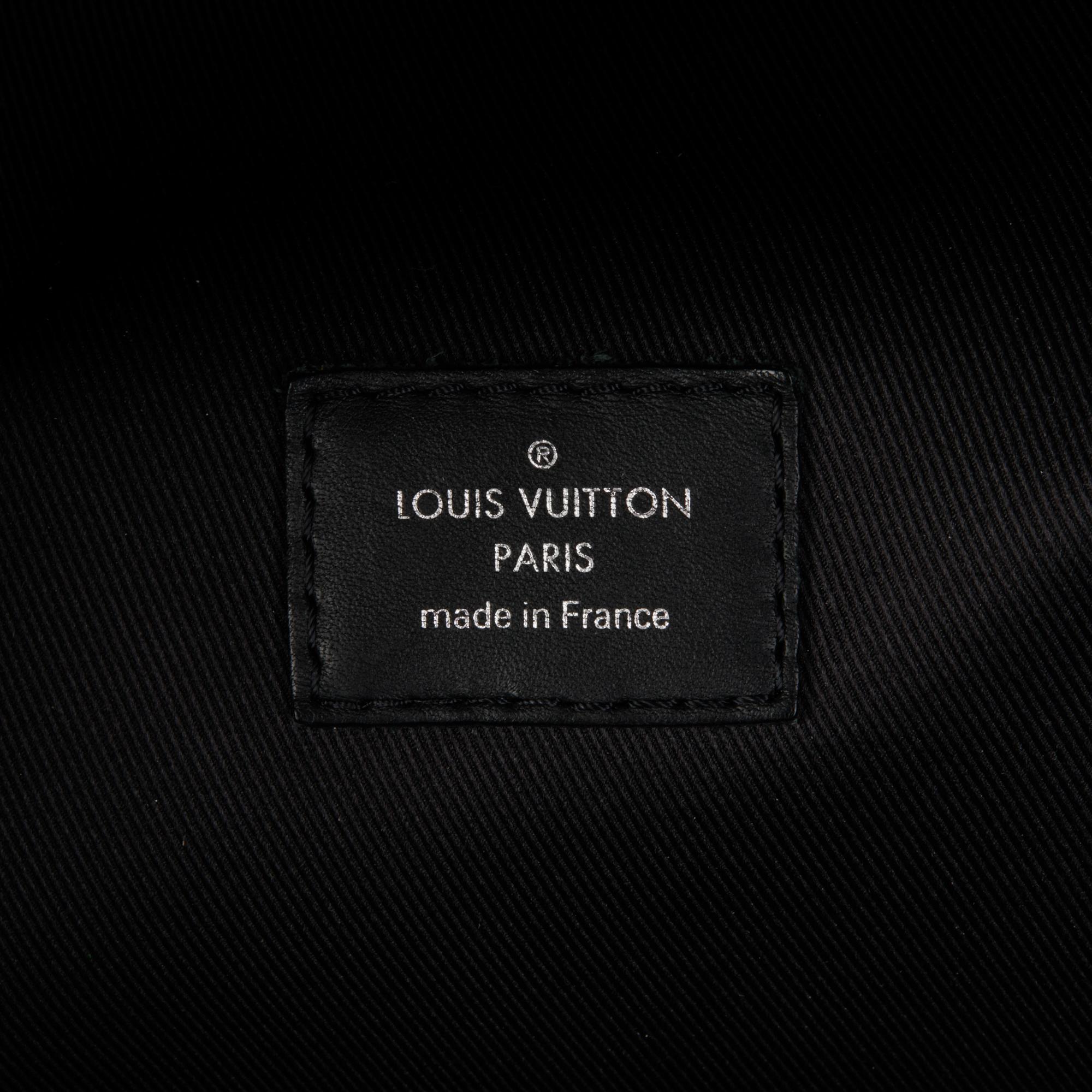 LOUIS VUITTON Graphite Monogram Canvas & Black Leather Discovery Backpack 3