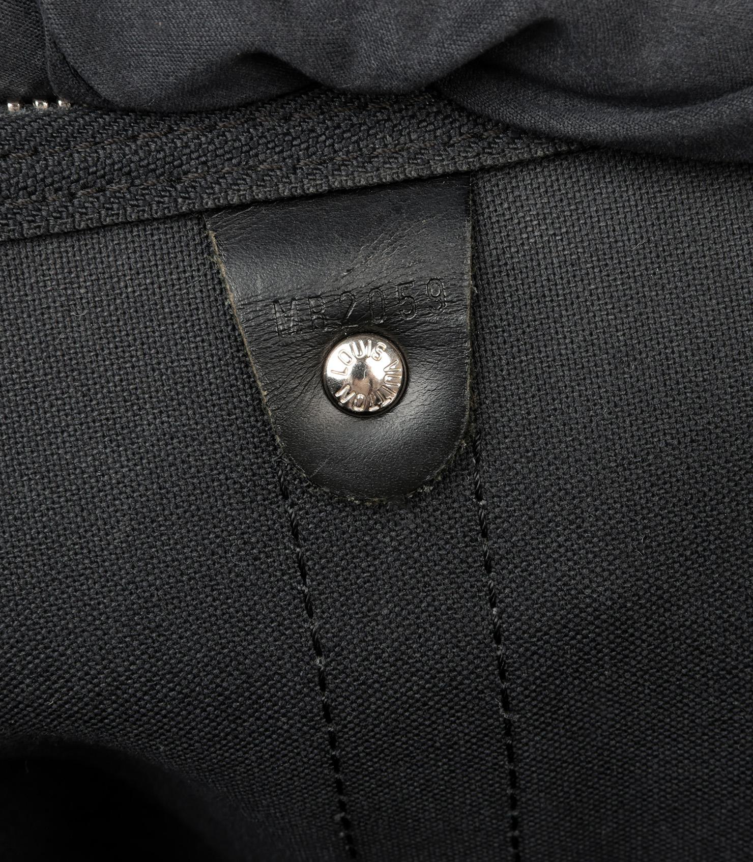 Louis Vuitton Graphite Monogram Damier Keepall 55 Bandoulière For Sale 3
