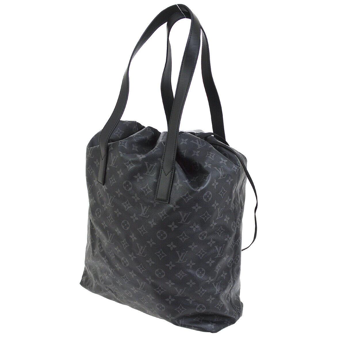 Louis Vuitton Gray Black Mono Men's Travel Carryall Travel Duffle Top Handle Bag 1