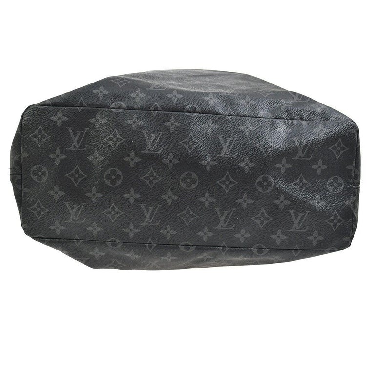 Louis Vuitton Gray Black Mono Men's Travel Carryall Travel Duffle Top  Handle Bag at 1stDibs