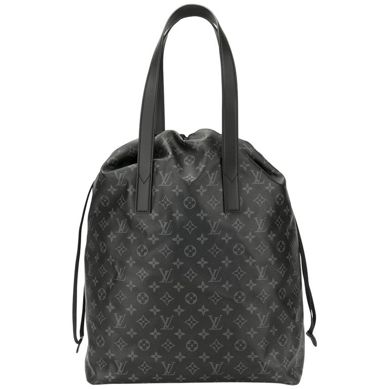 Louis Vuitton Gray Black Mono Men's Travel Carryall Travel Duffle Top  Handle Bag at 1stDibs